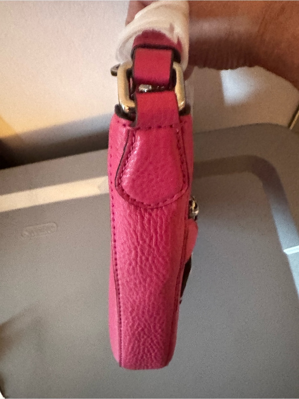 MARC BY MARC JACOBS Globetrotter Kit Calley Leather Begonia Crossbody Bag  NWT - Picture 4 of 12
